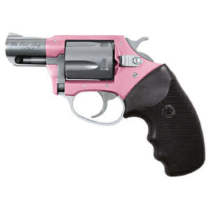 Charter Arms 93830 Undercover Pink Lady Southpaw 38 Special Caliber with 2″ Matte Stainless Finish Barrel, 5rd Capacity Matte Stainless Cylinder, Pink Finish Aluminum Frame & Finger Grooved Black Rubber Grip