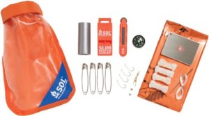 AMK SOL SCOUT SURVIVAL KIT W/ DRY BAG MIRRORSPARKER & MORE