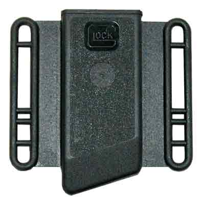 Glock MP03080 Mag Pouch OWB Black Polymer Fits Belt Loops Up To 2.25″ Wide For Use w/Glock 20/21/29/30/37/38/39/41 Ambidextrous Hand