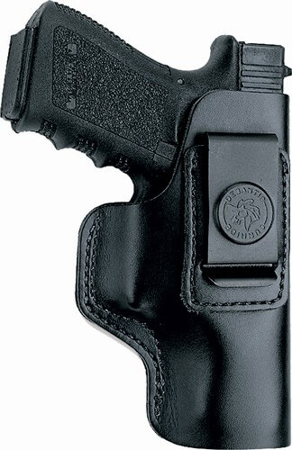 DeSantis Gunhide 031BAB6Z0 Insider AIWB Black Leather Belt Clip Compatible w/Glock 19/Sig P228/Beretta APX Right Hand