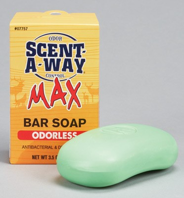 Scent-A-Way 07757 Max Bar Soap Odor Eliminator Odorless Scent Vegetable Proteins 3.50 oz Soap Bar