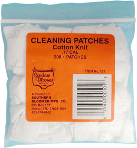 Southern Bloomer 101 Cleaning Patches  17 Cal Cotton 200 Per Pack