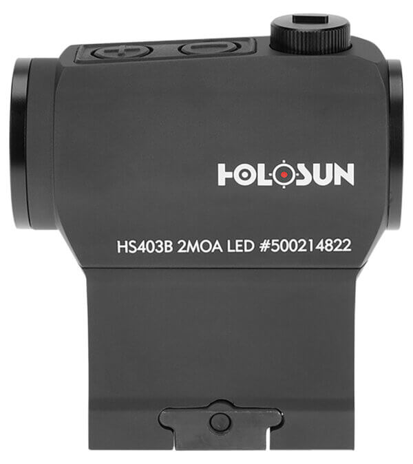 Holosun HS403B HS403B Black Anodized 1 x 20mm 2 MOA Red Dot Reticle