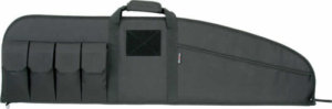 Tac Six 10662 Range Tactical Rifle Case made of Endura with Black Finish  Knit Lining & Lockable Zipper for Rifles 46 L”