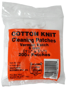 Southern Bloomer 115 Cleaning Patches  6mm Cotton 200 Per Pack