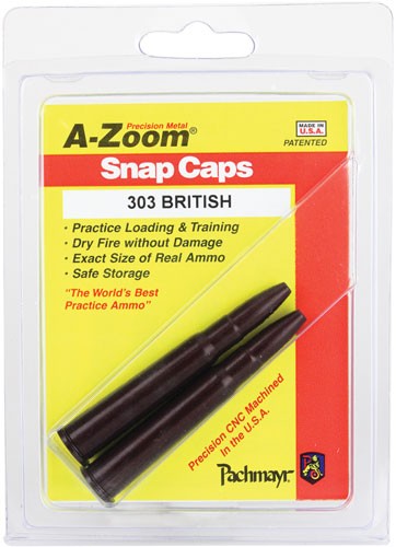 A-Zoom 12226 Rifle Snap Caps 303 British 2 Pkg.