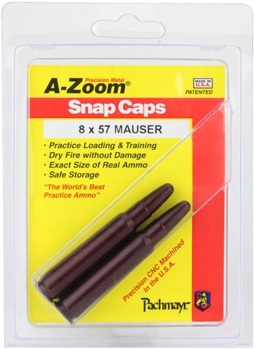 A-ZOOM METAL SNAP CAP 8X57 MAUSER 2-PACK