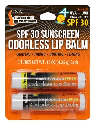 Dead Down Wind 1249BC Lip Balm  0.15 oz Unscented Broad Spectrum SPF 30 Sunscreen