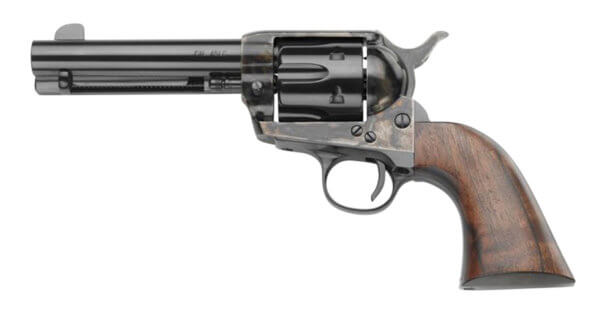 PIETTA (EMF COMPANY INC) HF45CHS434NM 1873 GW2 Californian 45 Colt (LC) 6 Round 4.75″ Color Case Hardened Steel Walnut Grip