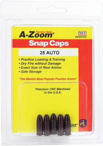 A-ZOOM METAL SNAP CAP .25ACP 5-PACK