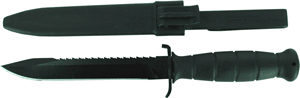 Glock KB17281 Field 7″ Fixed Clip Point Plain/Saw Black High Carbon Steel Blade/ Black Textured Trimond Polymer Handle