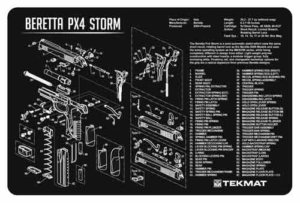 TEKMAT ARMORERS BENCH MAT 11×17 BERETTA PX4 PISTOL