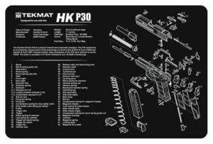 TEKMAT ARMORERS BENCH MAT 11×17 HECKLER & KOCH P30