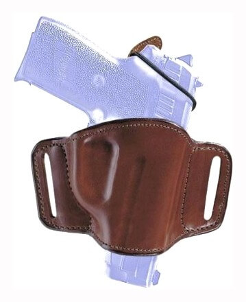 Bianchi 19242 105 Minimalist Belt Slide Holster Size 01 OWB Open Top Style made of Leather with Tan Finish fits 2″ Barrel Ruger SP101 & S&W J-Frame for Right Hand