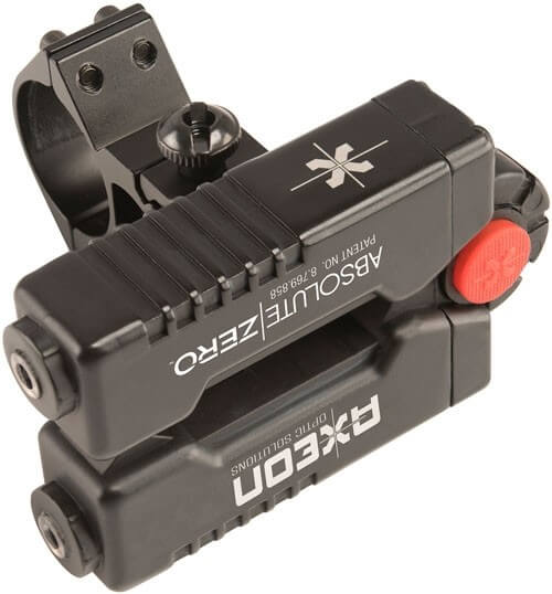Axeon 2218600 Absolute Zero Dual Laser Red Laser with a 100 yds Range & Black Finish