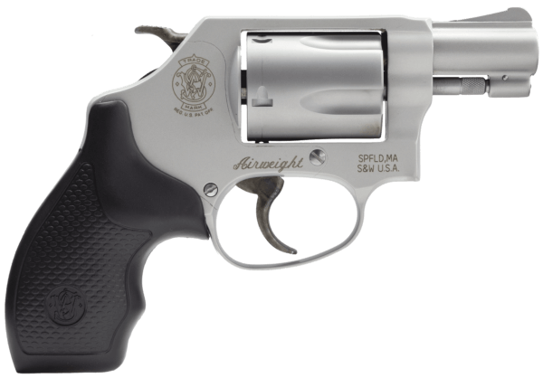 Smith & Wesson 163050 Model 637 Airweight 38 S&W Spl +P 5 Shot 1.88″ Stainless Steel Barrel/Cylinder  Matte Silver Aluminum Alloy J-Frame  Integral Front Sight  Internal Lock