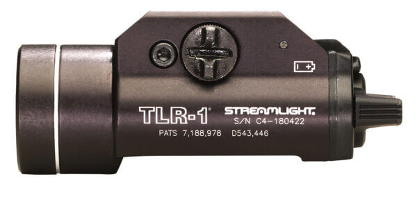 Streamlight 69110 TLR-1 Weapon Light For Handgun 300 Lumens Output White LED Light Picatinny/Weaver Mount Black Anodized Aluminum