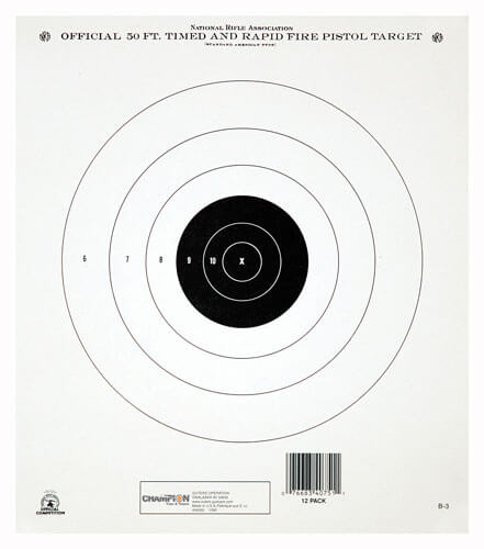 CHAMPION TGT PAPER 7X9 50YD. SMALL BORE RIFLE 12PK