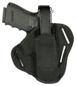 Blackhawk 410500BKR Serpa CQC OWB Size 00 Matte Black Polymer Belt Loop/Paddle Compatible w/Glock 17/22/31/47 Right Hand