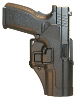 Blackhawk 410524BKR Serpa CQC OWB Size 24 Matte Black Polymer Belt Loop/Paddle Fits Walther P99 Right Hand