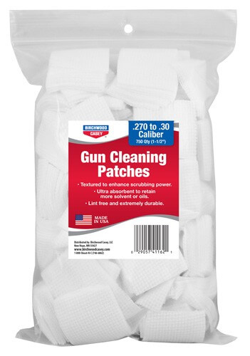 Birchwood Casey 41162 Gun Cleaning Patches .270-.30 Cal Cotton 1.50″ 750 Per Pkg