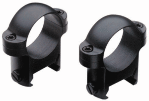 Burris 420080 Zee Scope Ring Set Black Gloss Steel 1″ Tube Low Weaver