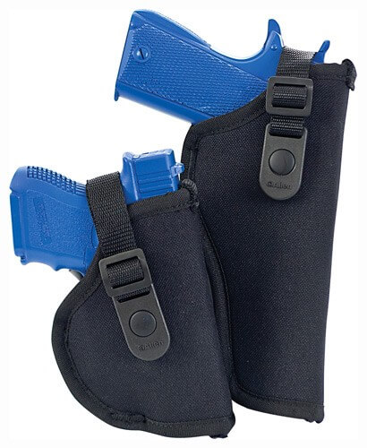Allen 44801 Cortez Holster Size 01 OWB Style made of Polyester with Black Finish Adjustable Strap & Belt Loop Mount Type fits 3-4″ Barrel Medium Autos for Right Hand