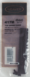 Weaver Mounts 48440 Top Mount Matte Black Aluminum Fits Moss 500/535/590/835