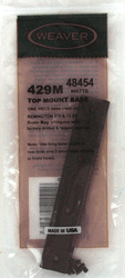 Weaver Mounts 48454 Top Mount Matte Black Aluminum Compatible w/ Remington 870/1100
