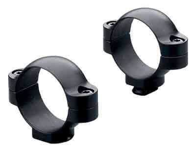 Leupold 49960 Standard Scope Ring Set Medium 30mm Tube Black Gloss Steel