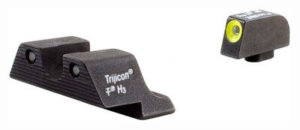 Trijicon 600721 HD Night Sights-Smith & Wesson M&P Shield Black | Green Tritium Yellow Outline Front Sight Green Tritium Black Outline Rear Sight