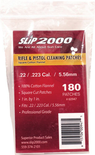 SLIP 2000 CLEANING PATCHES 1 SQUARE .22 CALIBER 180-PACK