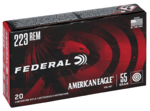 Federal AE223 American Eagle Rifle 223 Rem 55 gr Full Metal Jacket Boat Tail 20rd Box