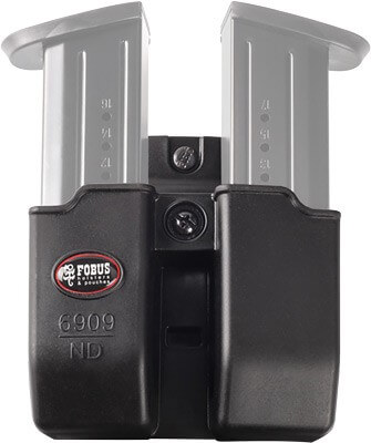 Fobus 6900NDP Double Mag Pouch Black Polymer Paddle Compatible w/ Double Stack Compatible w/ Glock Compatible w/ HK USP