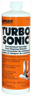 LYMAN TURBO SONIC CASE CLEANING SOLUTION 32OZ. BOTTLE