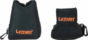 LYMAN MATCH BENCH SHOOTING BAG FILLED BLACK NYLON/SUEDE