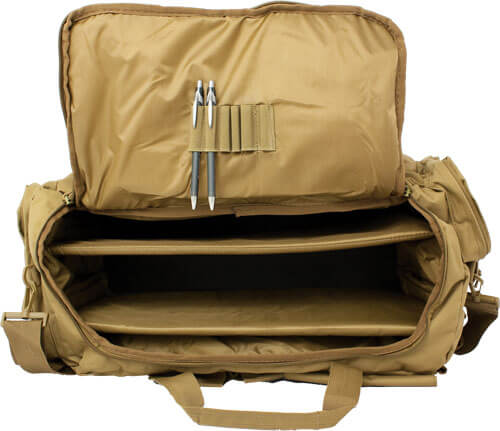 RED ROCK OPERATIONS DUFFLE BAG 7 EXTERNAL UTILITY POUCHES TAN