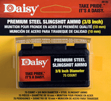 DAISY SLINGSHOT AMMUNTION 3/8 STEEL 75-COUNT PACK