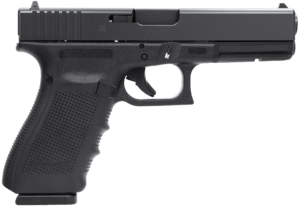 Glock PG2050203 G20 Gen4 10mm Auto 4.61″ Barrel 15+1 Black Frame & Steel Slide Modular Backstrap Reversible Mag. Catch Safe Action Trigger