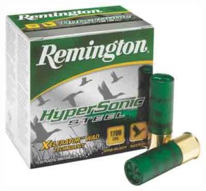 Remington Ammunition 26777 HyperSonic Steel Waterfowl 12 Gauge 3″ 1 1/4 oz 4 Shot 25rd Box
