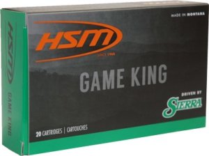 HSM 300RUM12N Game King Hunting 300 RUM 165 gr Sierra GameKing Spitzer Boat-Tail (SGSBT) 20rd Box