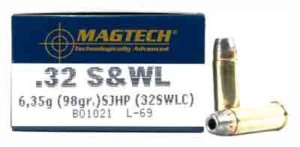 Magtech 32SWLC Range/Training Target 32 S&W Long 98 gr Semi-Jacketed Hollow Point (SJHP) 50rd Box