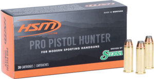 HSM 45C9N20 Pro Pistol Hunting 45 Colt (LC) 300 gr Jacketed Soft Point (JSP) 20rd Box
