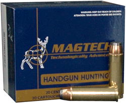 Magtech 500B Range/Training Target 500 S&W Mag 325 gr Semi-Jacketed Soft Point Flat 20rd Box