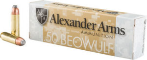 Alexander Arms AB400FPBOX FP Hunting 50 Beowulf 400 gr Flat Point (FP) 20rd Box