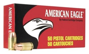 Federal AE40R1 American Eagle Handgun 40 S&W 180 gr Full Metal Jacket (FMJ) 50rd Box