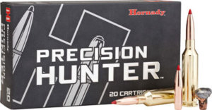 Hornady 81621 Precision Hunter 6.5 PRC 143 gr Extremely Low Drag-eXpanding (ELD-X) 20rd Box