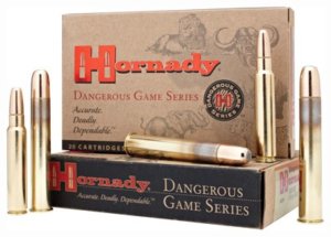 Hornady 8264 Dangerous Game Hunting 470 Nitro Express 500 gr Dangerous Game Solid (DGS) 20rd Box