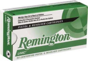 Remington Ammunition 23716 UMC Target 25 ACP 50 gr Full Metal Jacket (FMJ) 50rd Box