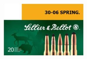 Sellier & Bellot SB3006A Rifle 30-06 Springfield 180 gr 2674 fps Full Metal Jacket (FMJ) 20rd Box